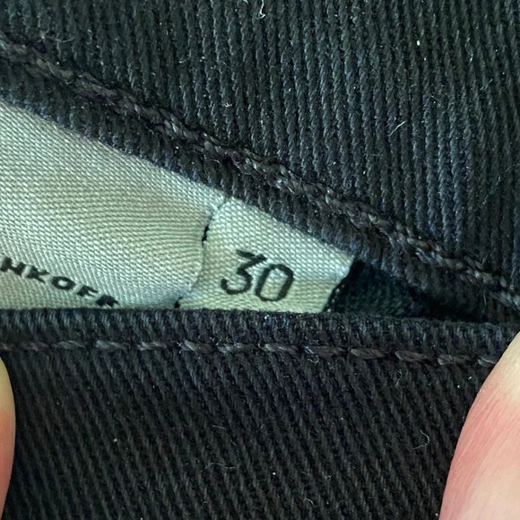 Rebecca Minkoff, Mid Rise Thompson Distressed Skinny Jeans, Black - Picture 7 of 8